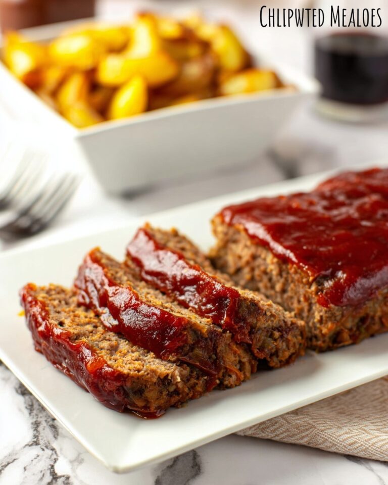 Chipotle Glazed Meatloaf with Crispy Yukon Gold Potatoes Recipe