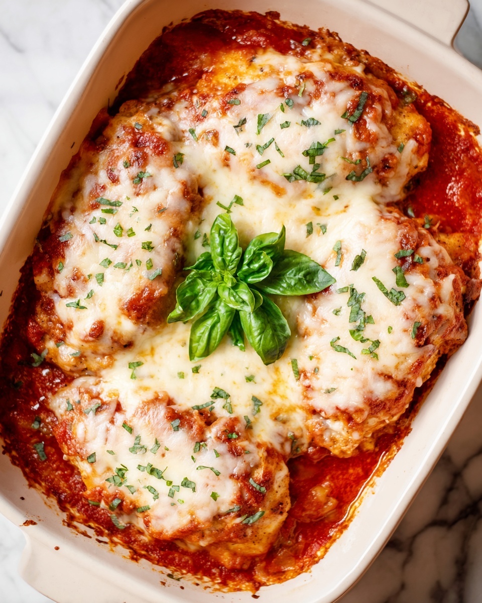 Cheesy Mozzarella Chicken Bake Recipe - Recipe Image