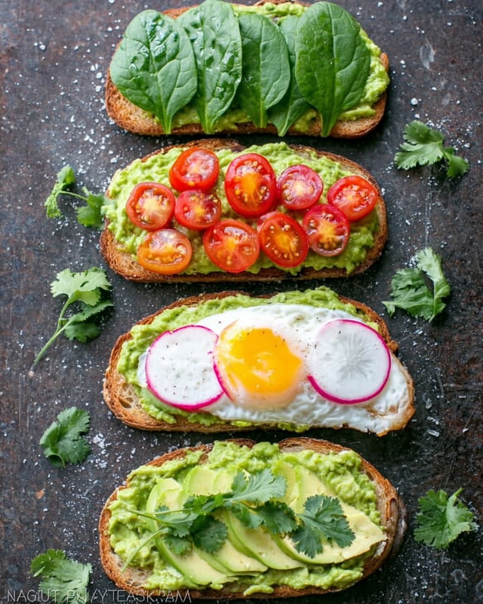 Open Faced Avocado Spread Sandwiches Recipe - Recipe Image