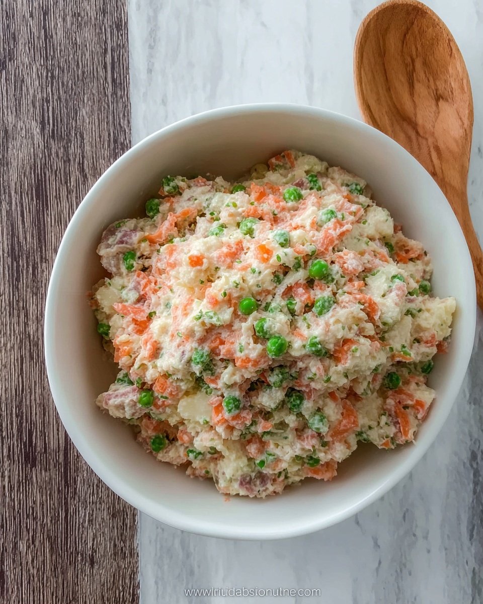 Olivye – Ukrainian Potato Salad Recipe - Recipe Image