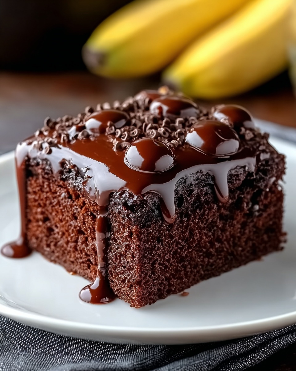 Incredible Chocolate Banana Applesauce Cake Recipe - Recipe Image