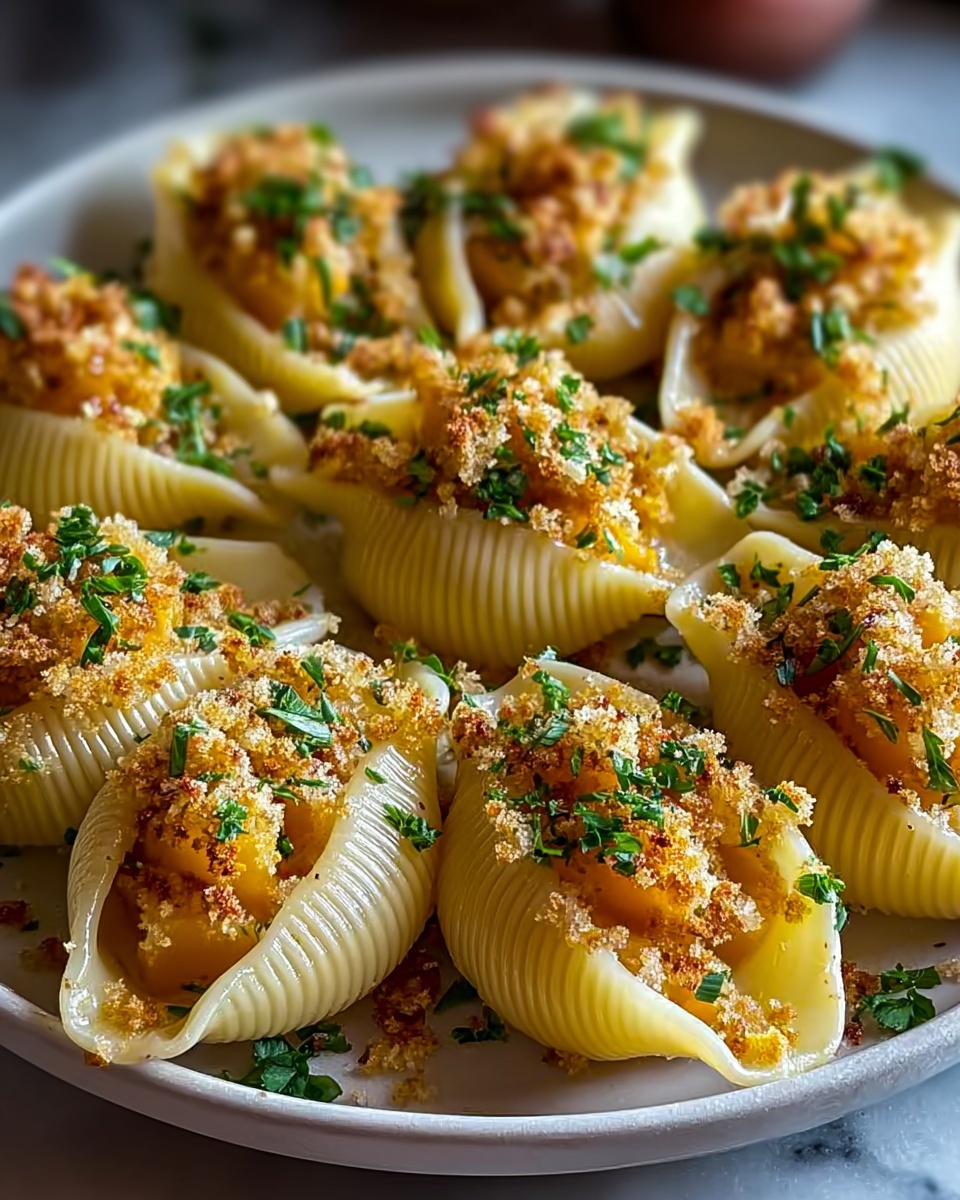 Creamy Seafood Stuffed Shells Recipe - Recipe Image