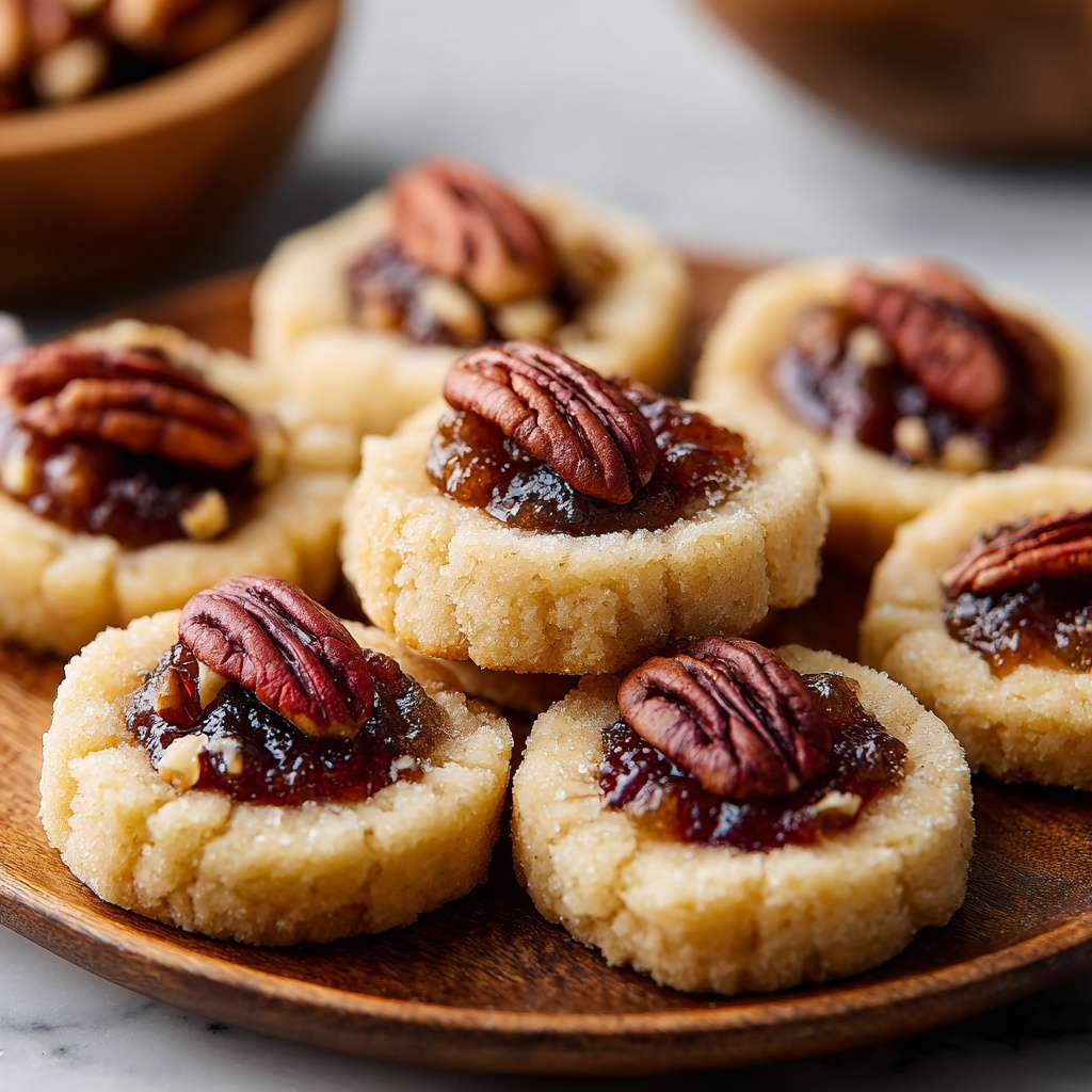 Pecan Pie Thumbprint Cookies Recipe - Recipe Image