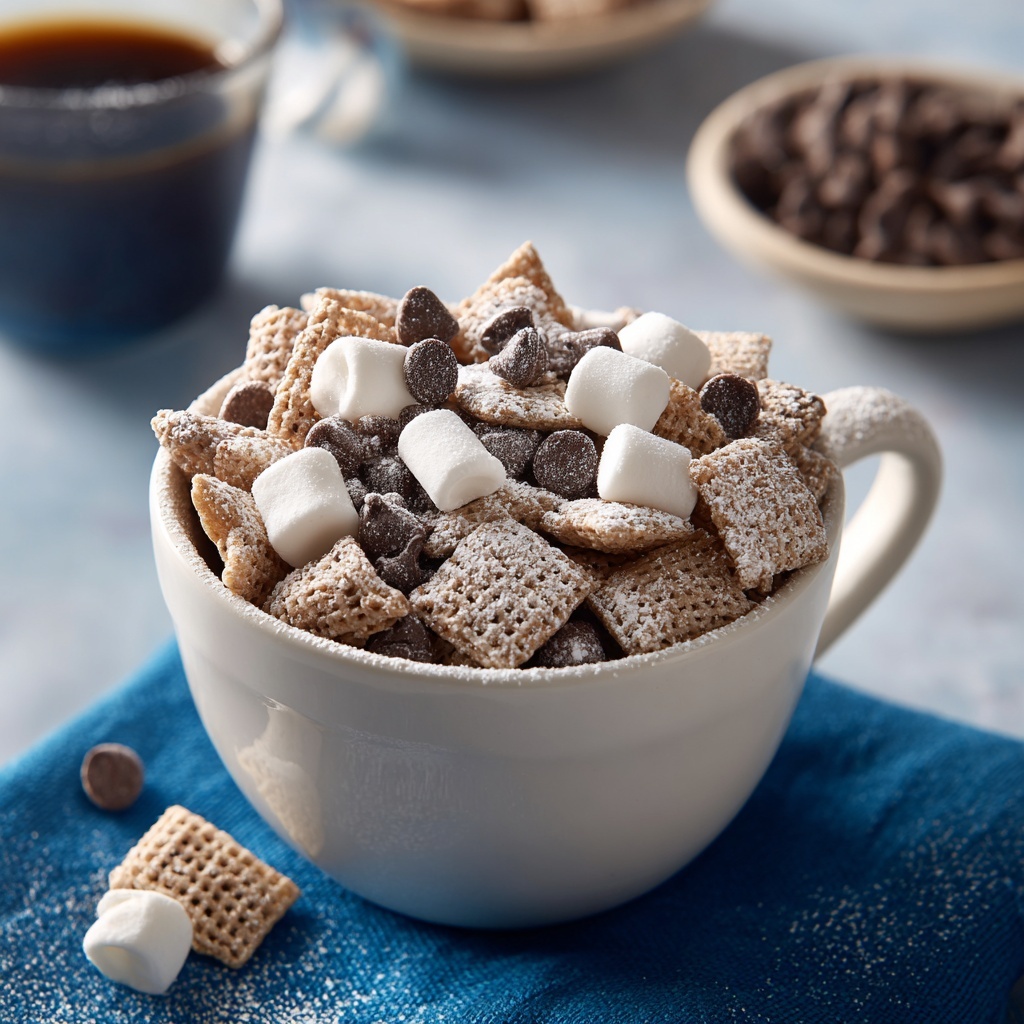 The Polar Express Hot Chocolate Chex Mix Recipe - Recipe Image