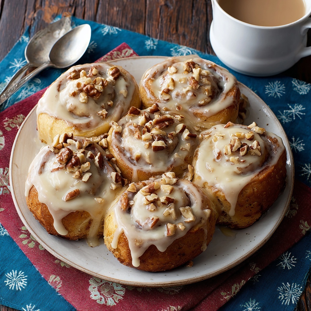 Eggnog Cinnamon Rolls Recipe - Recipe Image