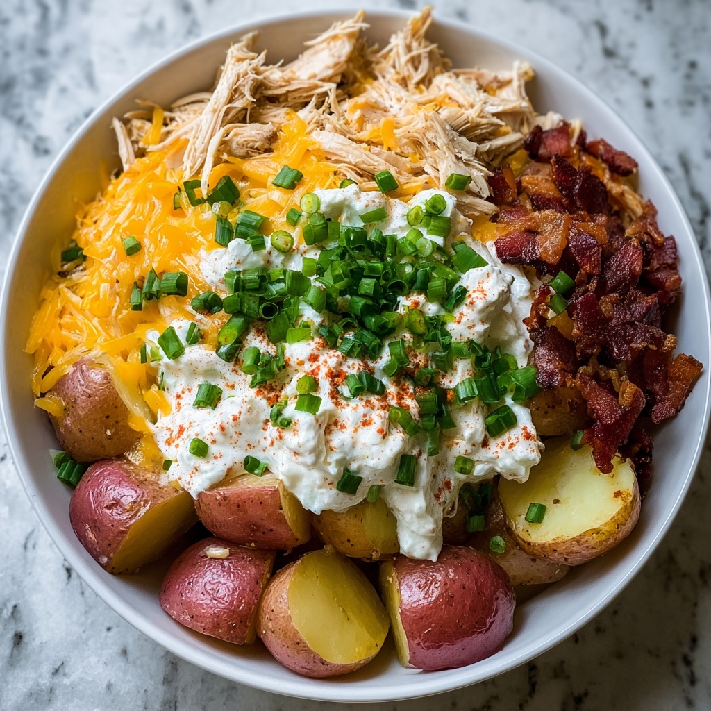 Slow Cooker Loaded Chicken and Potato Casserole Recipe - Recipe Image