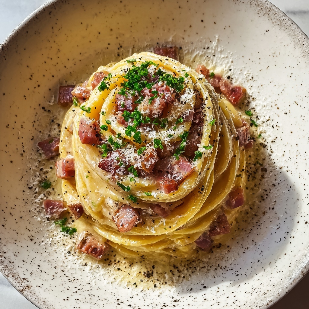 Creamy Bacon Carbonara Pasta Recipe - Recipe Image