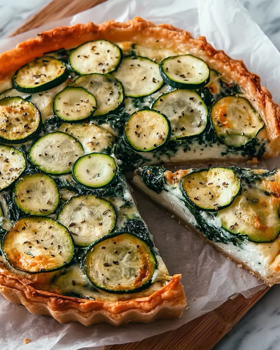 Zucchini and Spinach Pie Recipe - Recipe Image