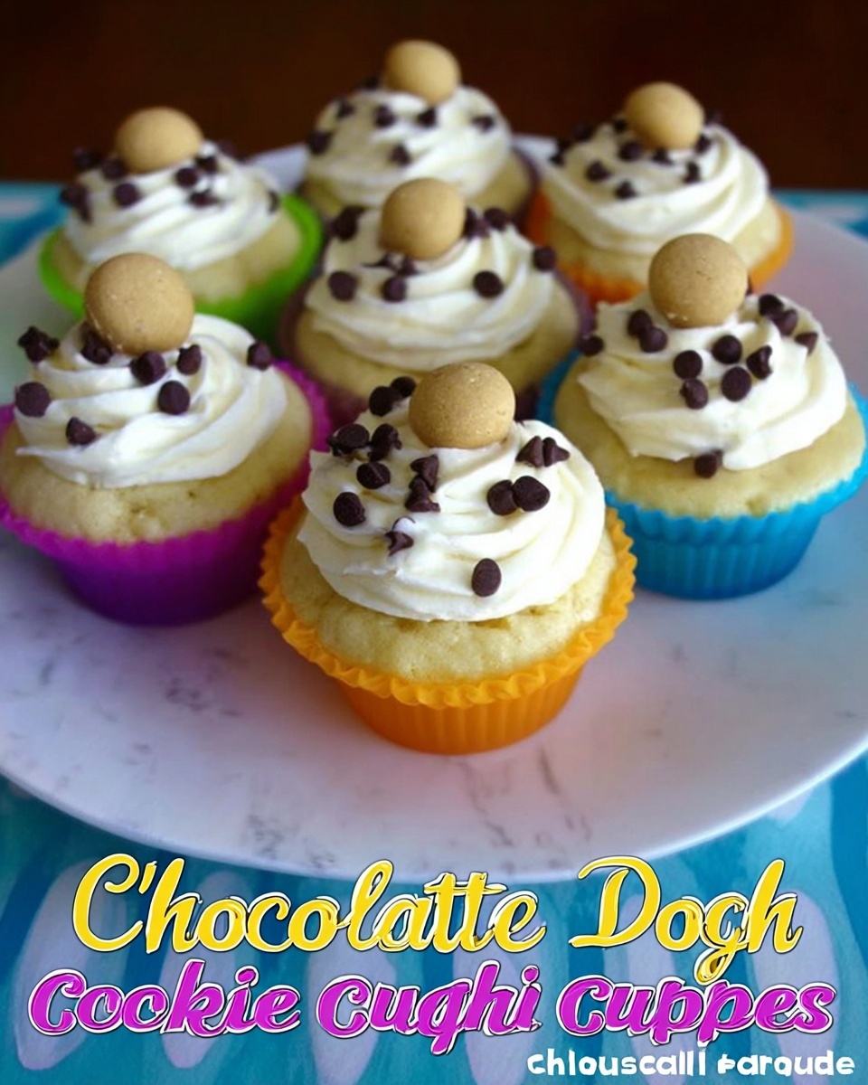 Chocolate Chip Cookie Dough Cupcakes Recipe - Recipe Image
