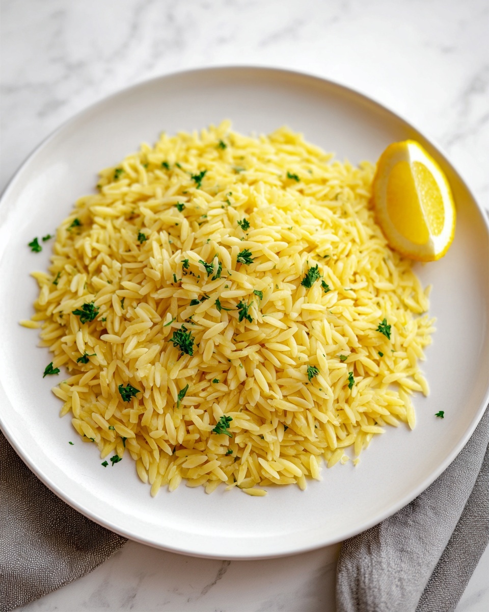 Lemon Orzo Pasta with Parmesan and Fresh Herbs Recipe - Recipe Image