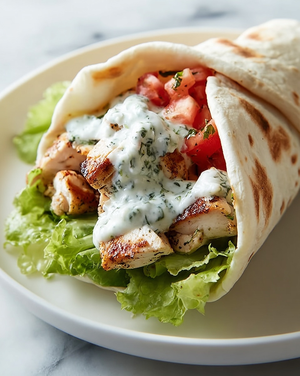 Delicious Chicken Shawarma Stuffed Pita Recipe - Recipe Image