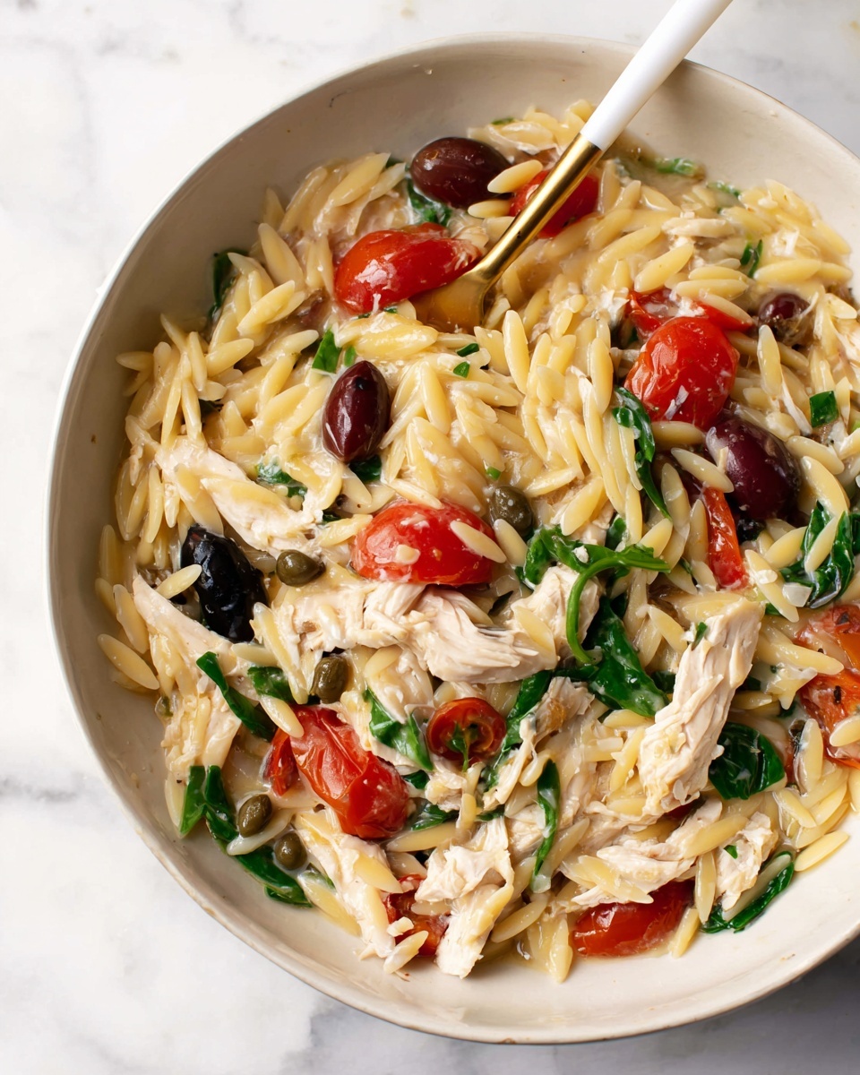 Mediterranean Chicken Orzo Recipe - Recipe Image