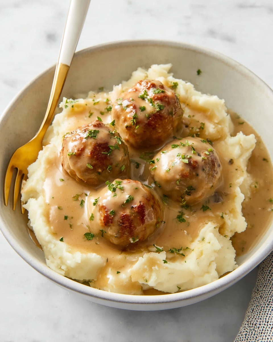 Meatballs in Rich Gravy Recipe - Recipe Image