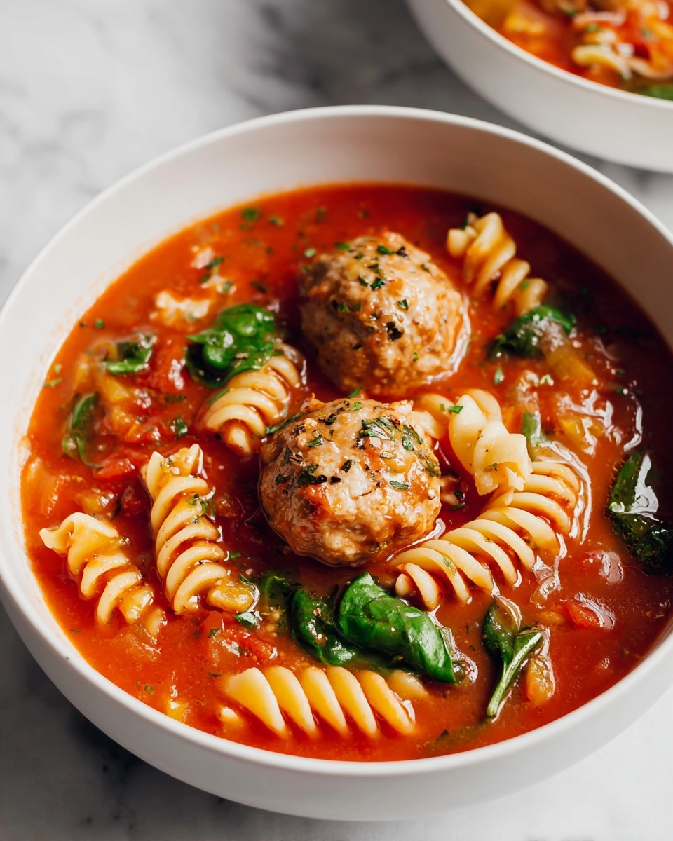 Italian Meatball Soup Recipe - Recipe Image