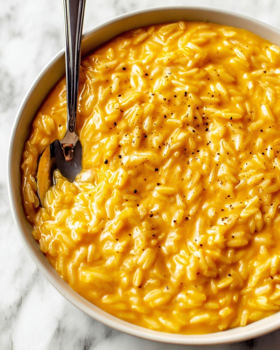 One Pot Cheesy Orzo Recipe - Recipe Image