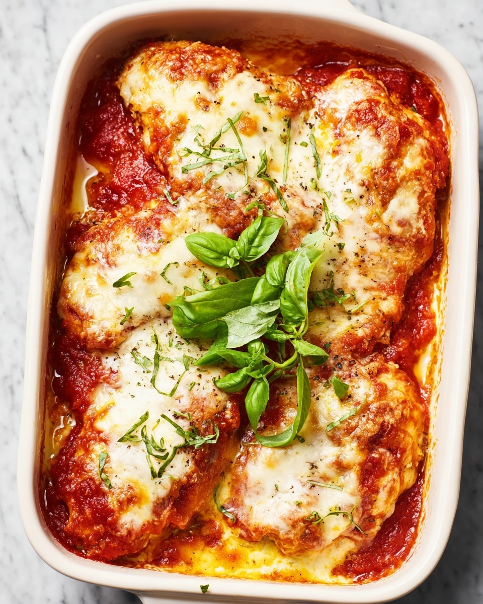 Cheesy Mozzarella Chicken Bake Recipe - Recipe Image