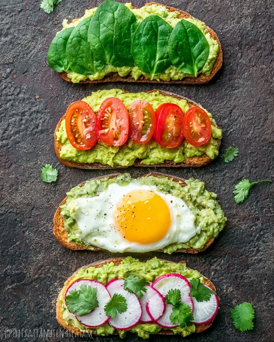 Open Faced Avocado Spread Sandwiches Recipe - Recipe Image
