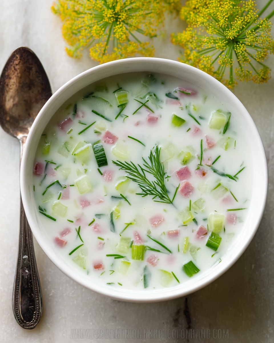 Okroshka: Russian Summer Soup Recipe - Recipe Image