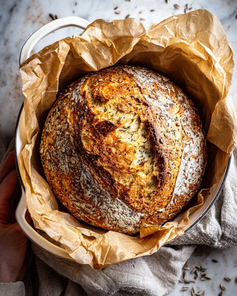 Easy Dutch Oven Bread Recipe with Seeds Recipe - Recipe Image