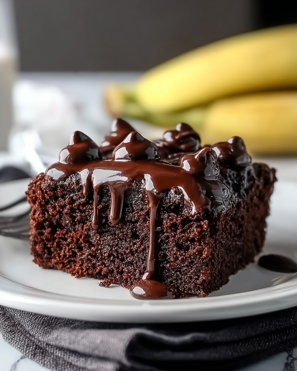 Incredible Chocolate Banana Applesauce Cake Recipe - Recipe Image