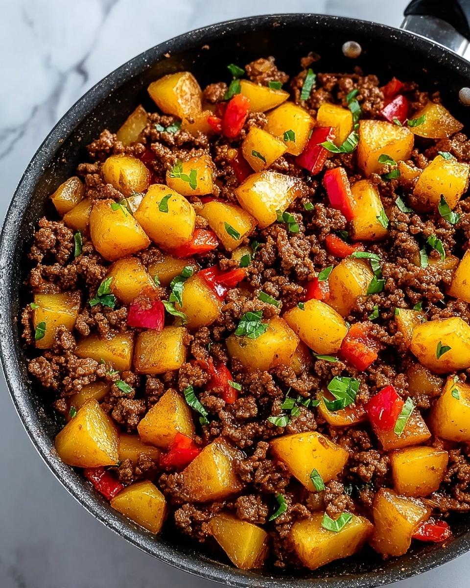 Mexican Ground Beef and Potato Skillet Recipe - Recipe Image