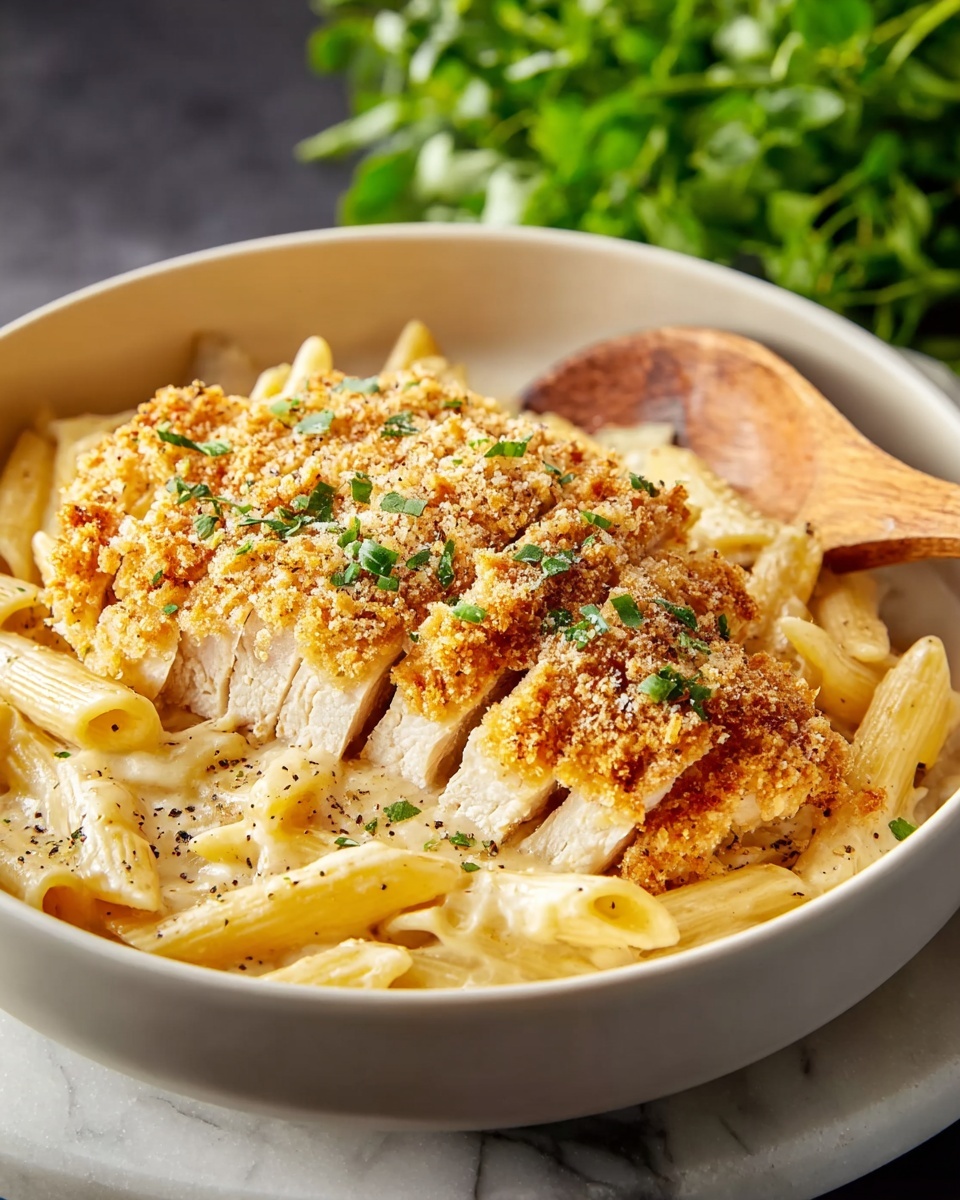 Irresistibly Creamy Chicken Kiev Pasta Recipe - Recipe Image