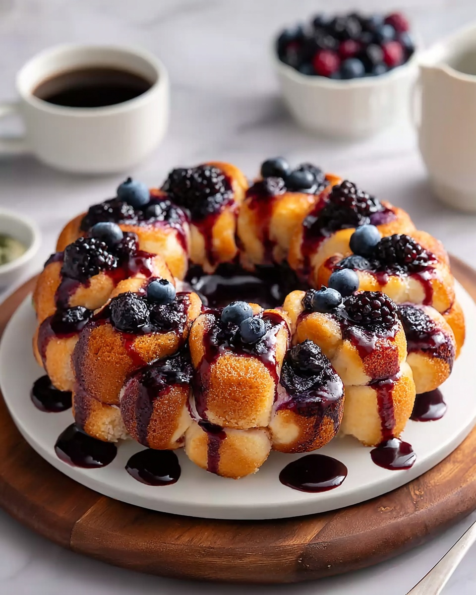 Mouthwatering Blueberry Monkey Bread Recipe - Recipe Image