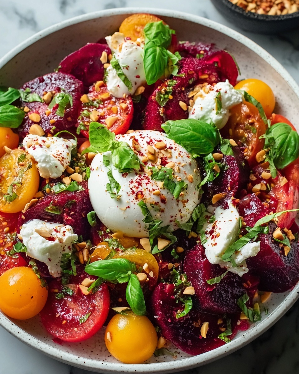 Refreshing Roasted Beet and Burrata Salad Recipe - Recipe Image