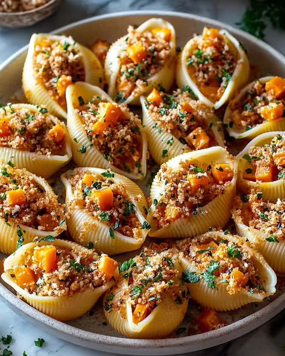Creamy Seafood Stuffed Shells Recipe - Recipe Image