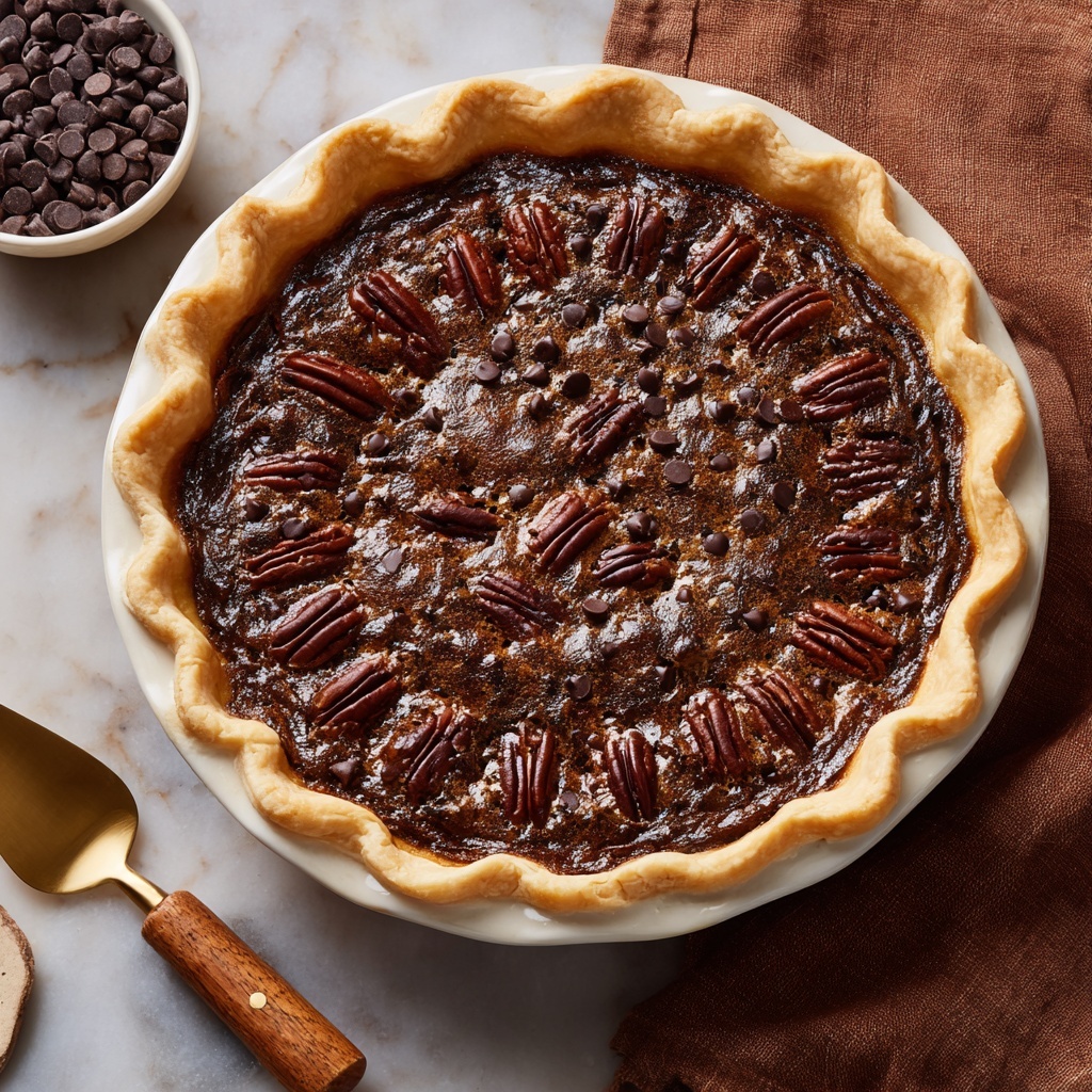 Texas Chocolate Pecan Pie Recipe - Recipe Image