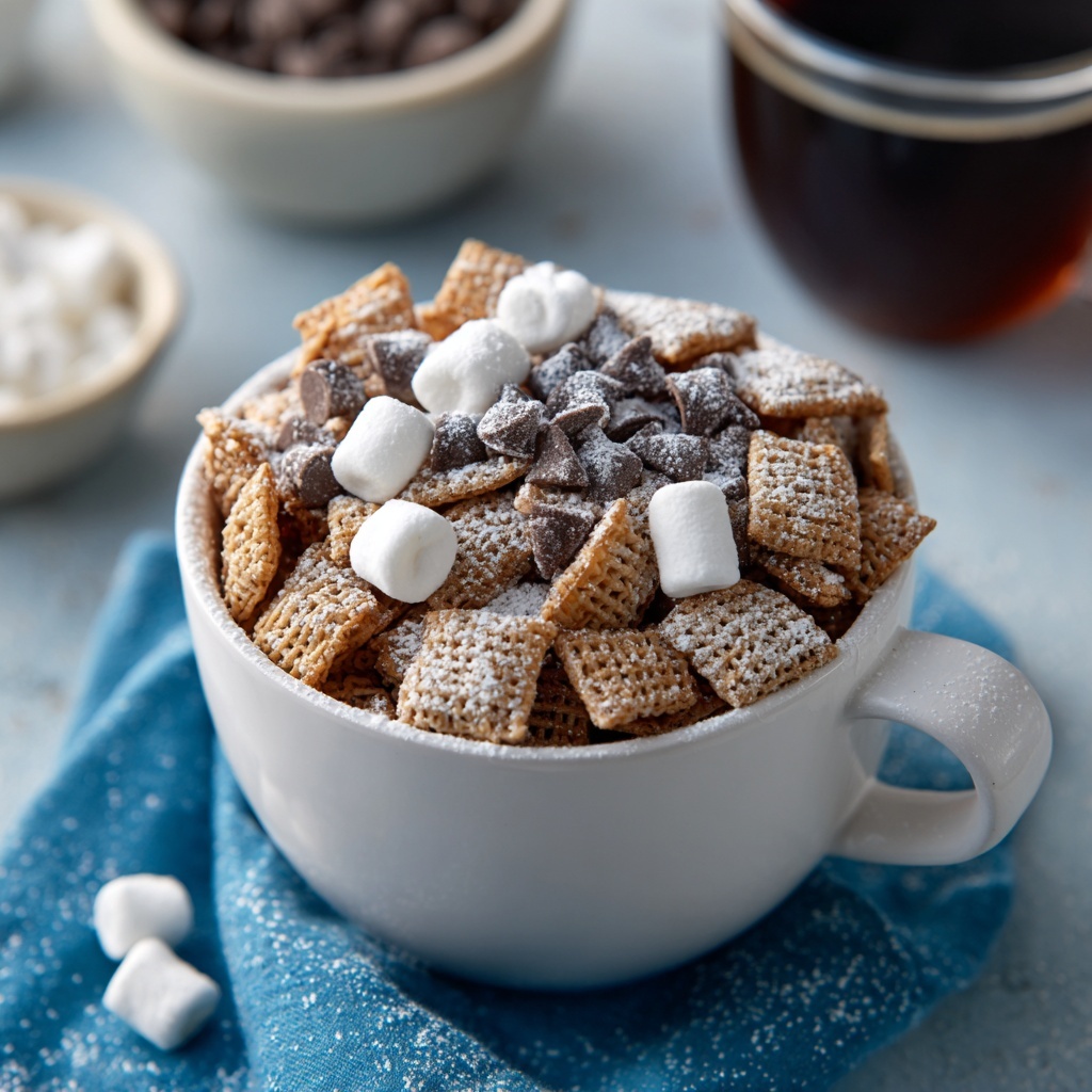 The Polar Express Hot Chocolate Chex Mix Recipe - Recipe Image
