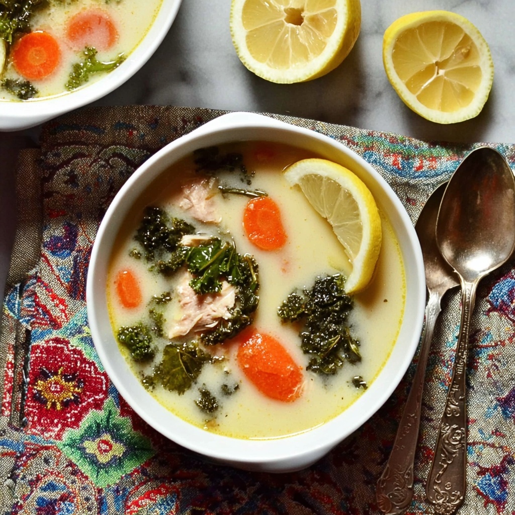 Lemon Chicken and Kale Soup Recipe - Recipe Image