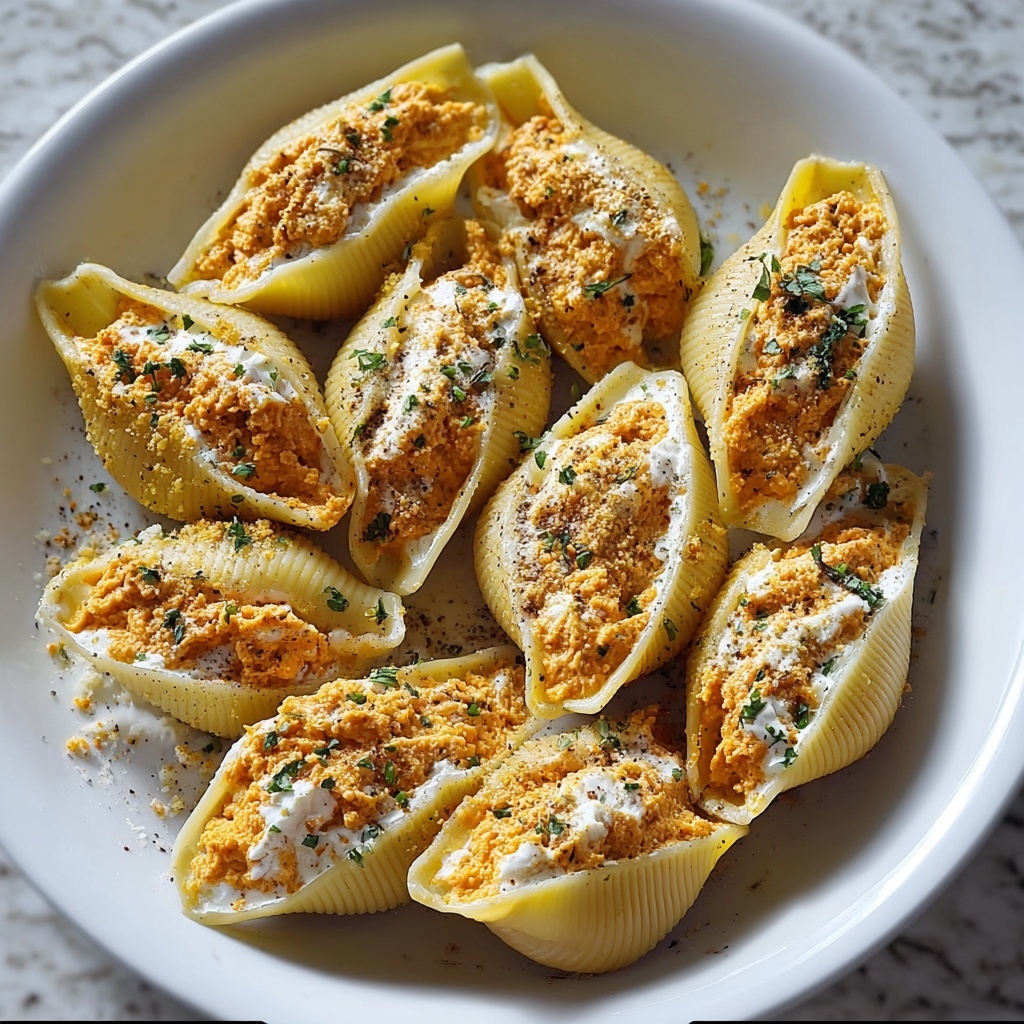 Creamy Pumpkin Ricotta Stuffed Shells Recipe - Recipe Image