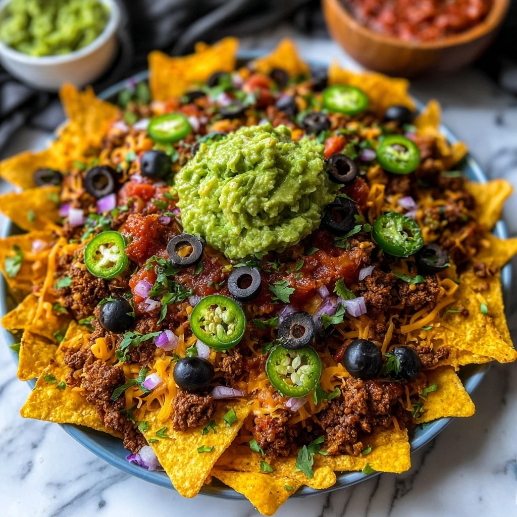 Spooky Spicy Loaded Halloween Nachos Recipe - Recipe Image