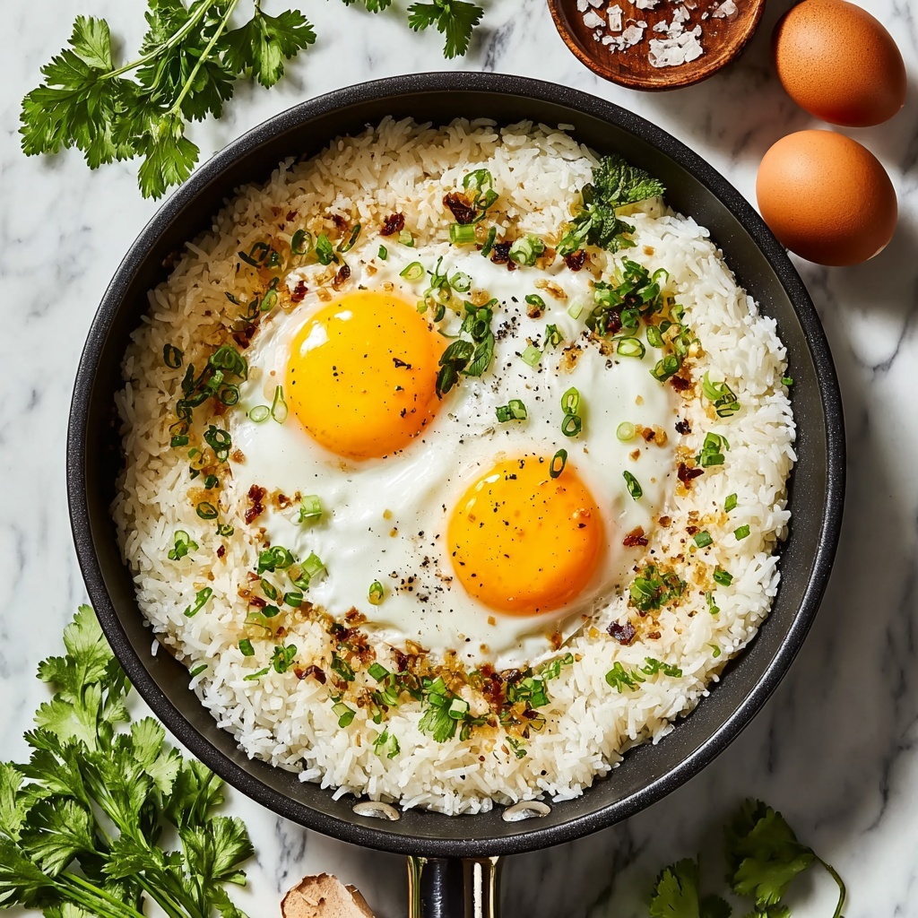 Crispy Rice with Eggs Recipe - Recipe Image