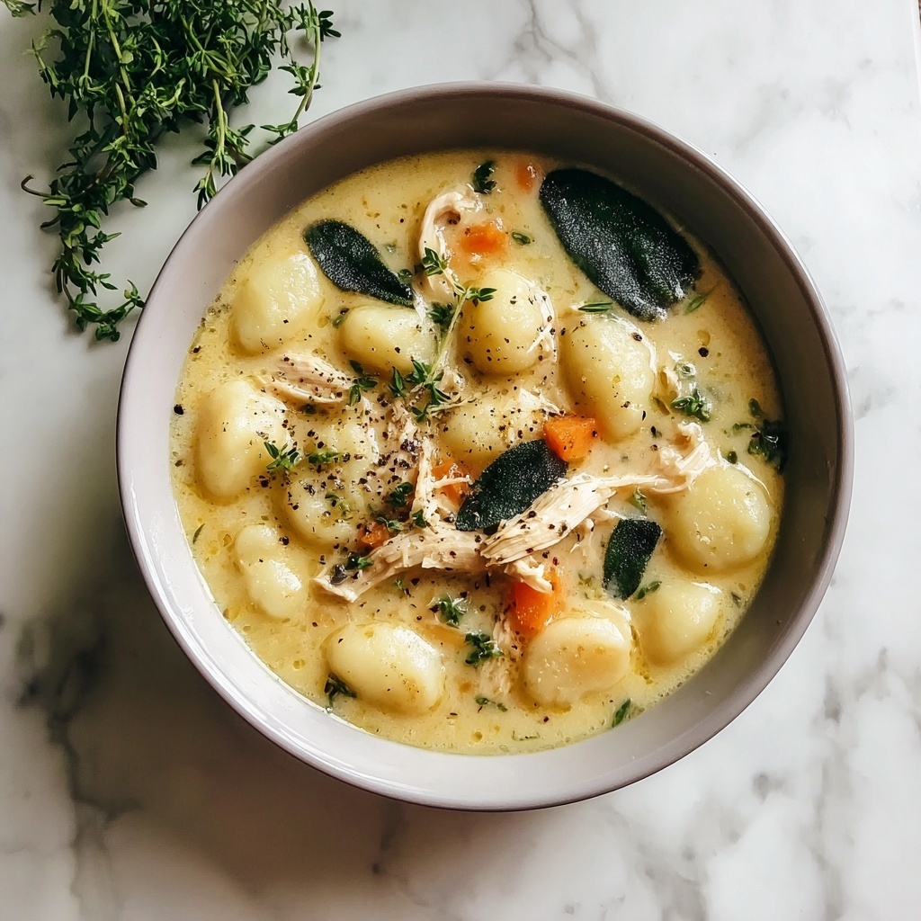 Creamy Crockpot Chicken Gnocchi Soup Recipe - Recipe Image
