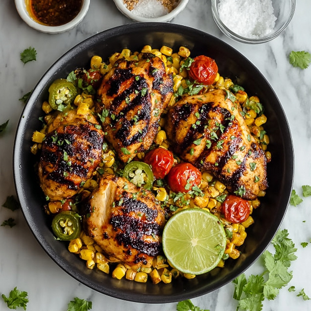 Blackstone Jalapeno Lime Chicken and Corn Recipe - Recipe Image