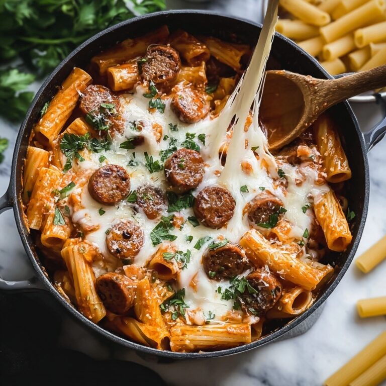 One Pot Cheesy Sausage Pasta Recipe