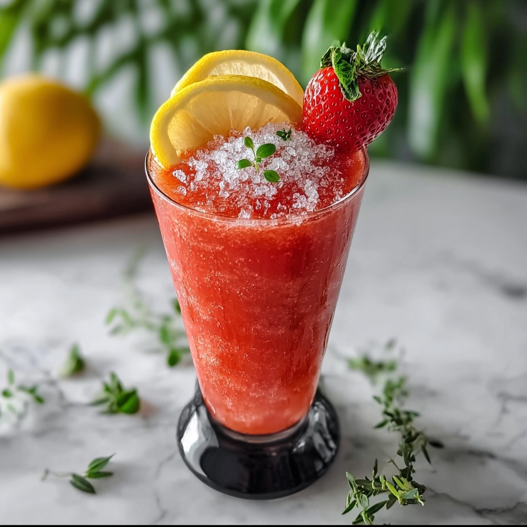 Frozen Strawberry Lemonade Recipe - Recipe Image