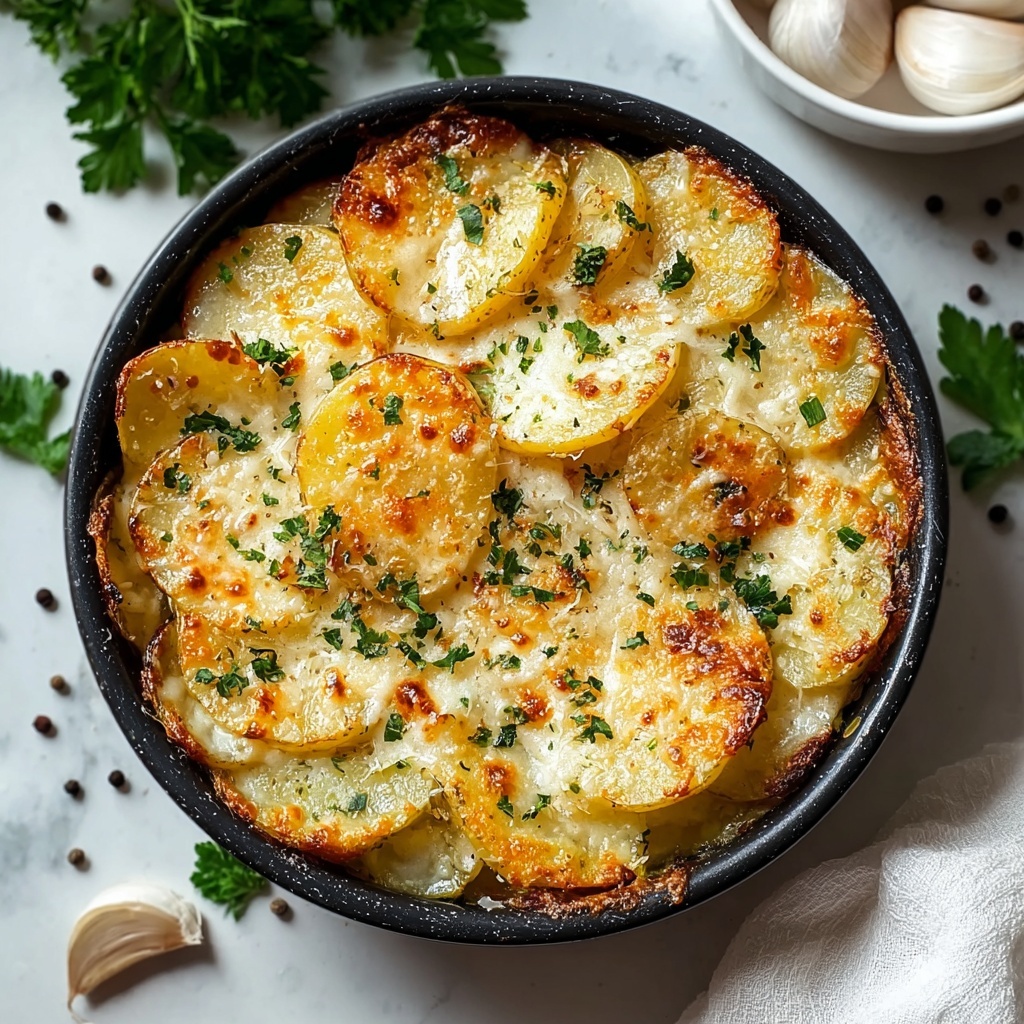 Baked Garlic Parmesan Potato Wedges Recipe - Recipe Image