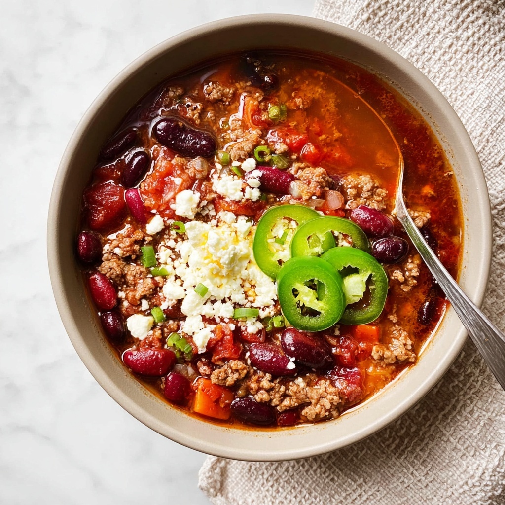 Healthier Ground Beef Chili Recipe - Recipe Image