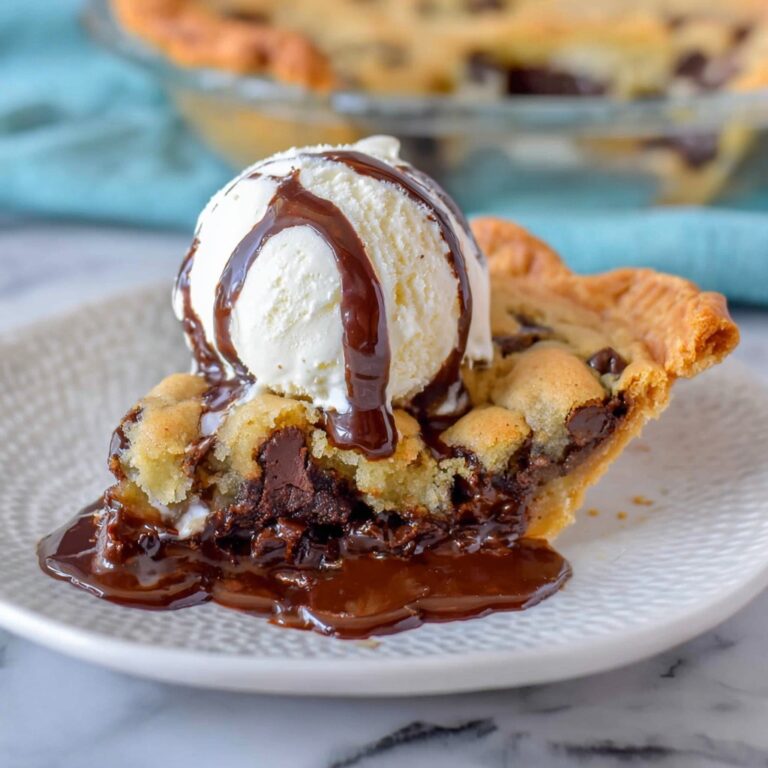 Gooey Chocolate Chip Cookie Pie Recipe