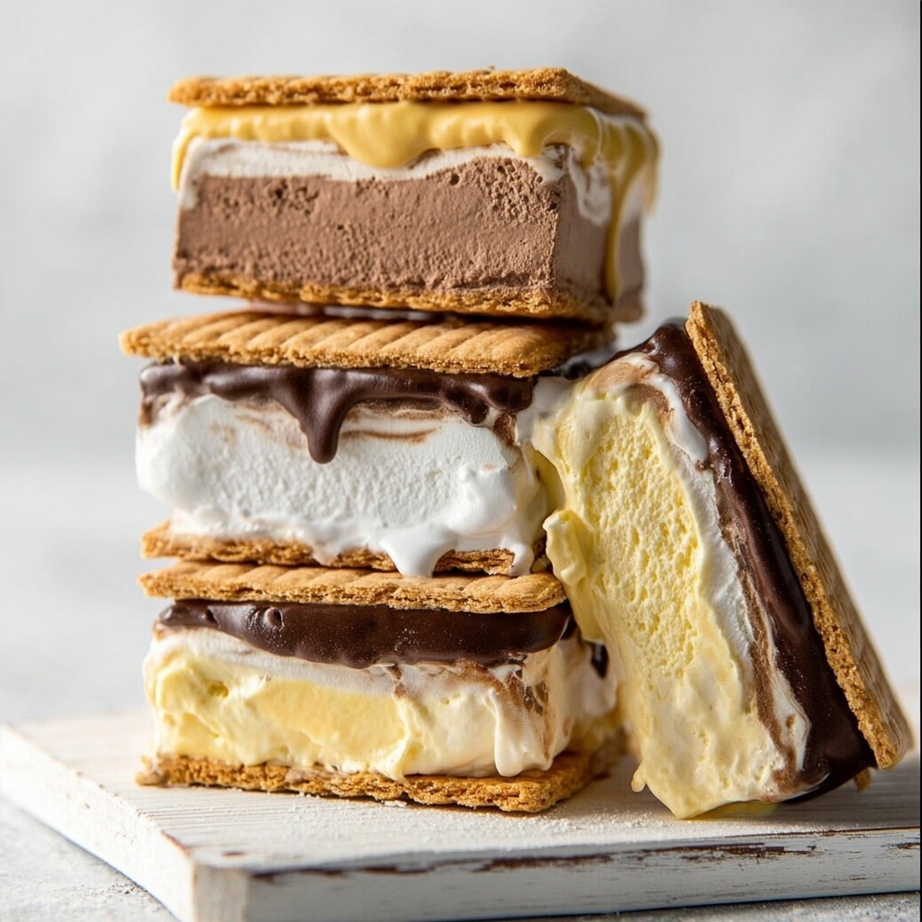 S'more Ice Cream Sandwiches Recipe - Recipe Image