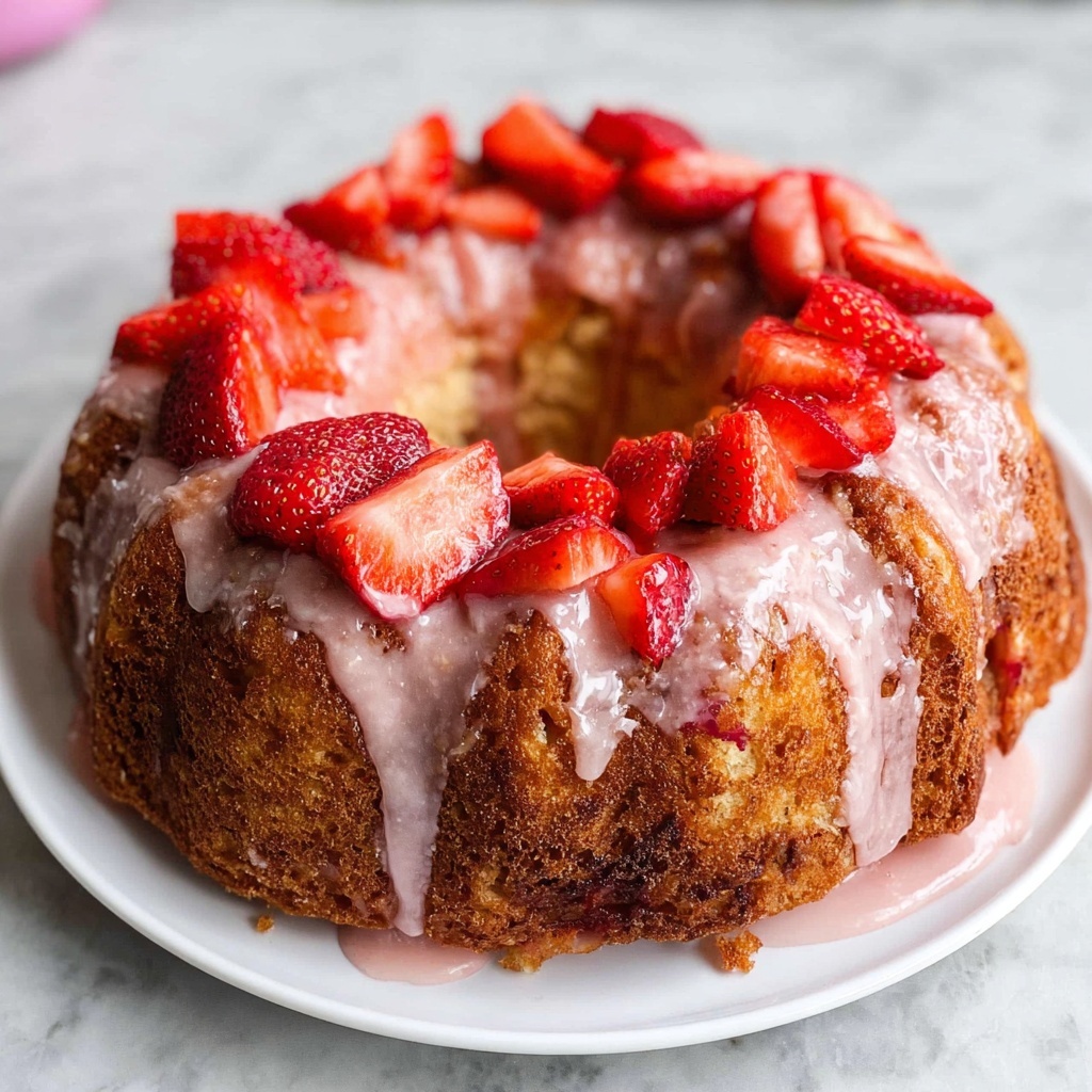 Strawberry Pound Cake Recipe - Recipe Image