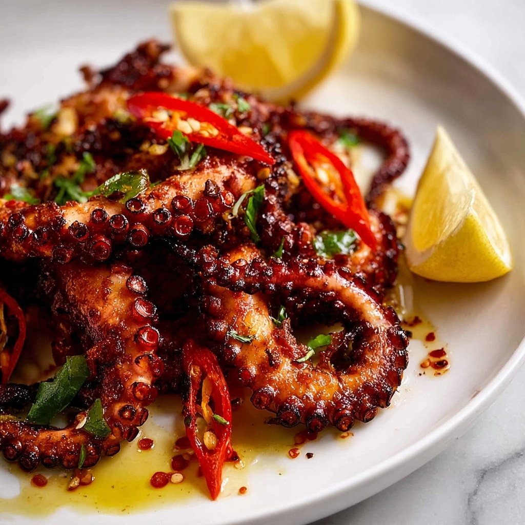 Crispy Marinated Baby Octopus Recipe - Recipe Image