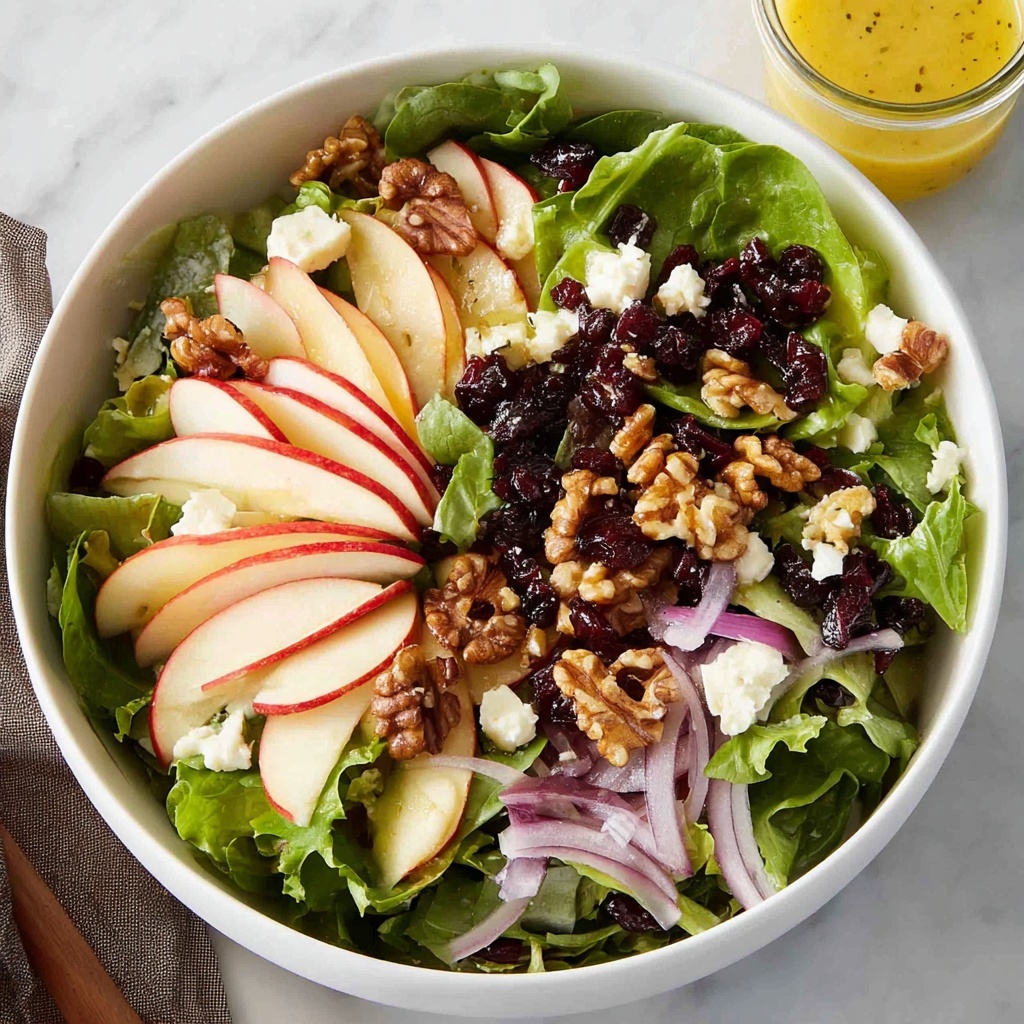 Apple Salad with Candied Walnuts and Cranberries Recipe - Recipe Image