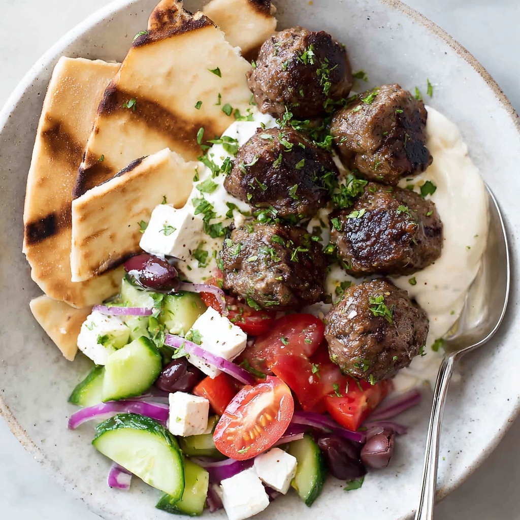 Greek Meatballs with Tzatziki Recipe - Recipe Image