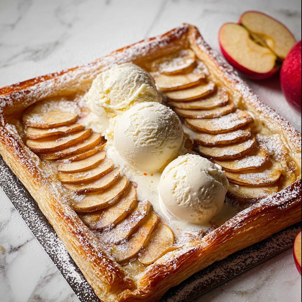 Easy French Apple Tart - Tarte Fine aux Pommes Recipe - Recipe Image