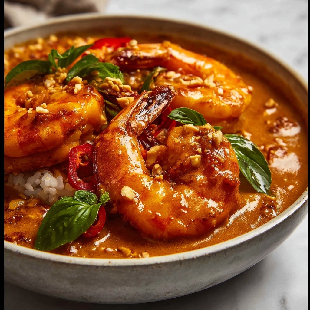 Panang Curry with Prawns and Chicken from Scratch Recipe - Recipe Image