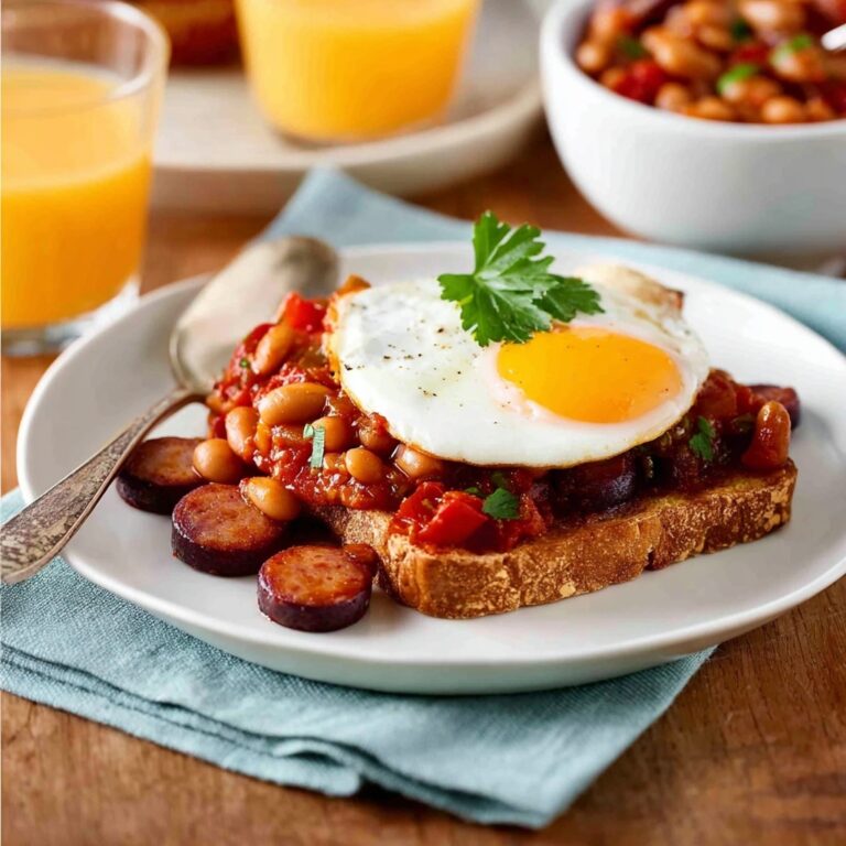 Chorizo Baked Beans on Toast Recipe